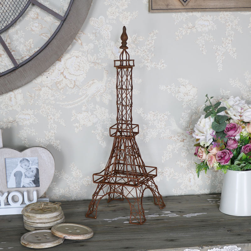 Rustic Eiffel Tower Ornament