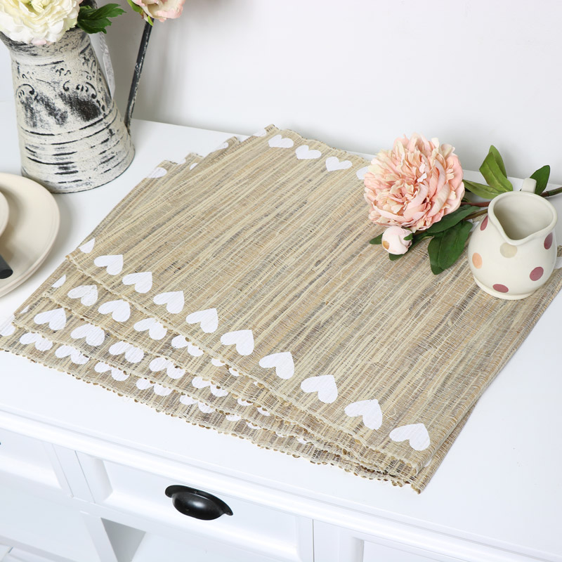 Rustic Heart Placemats - Set of 4 