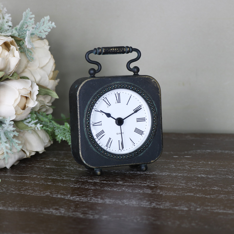 Small Black Mantle Carriage Clock 