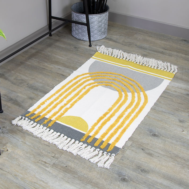 Soft Abstract Pattern Tufted Rug