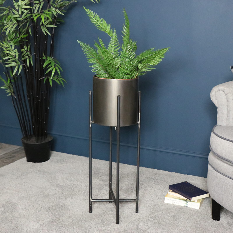 Plant Stand decoration ebony finish