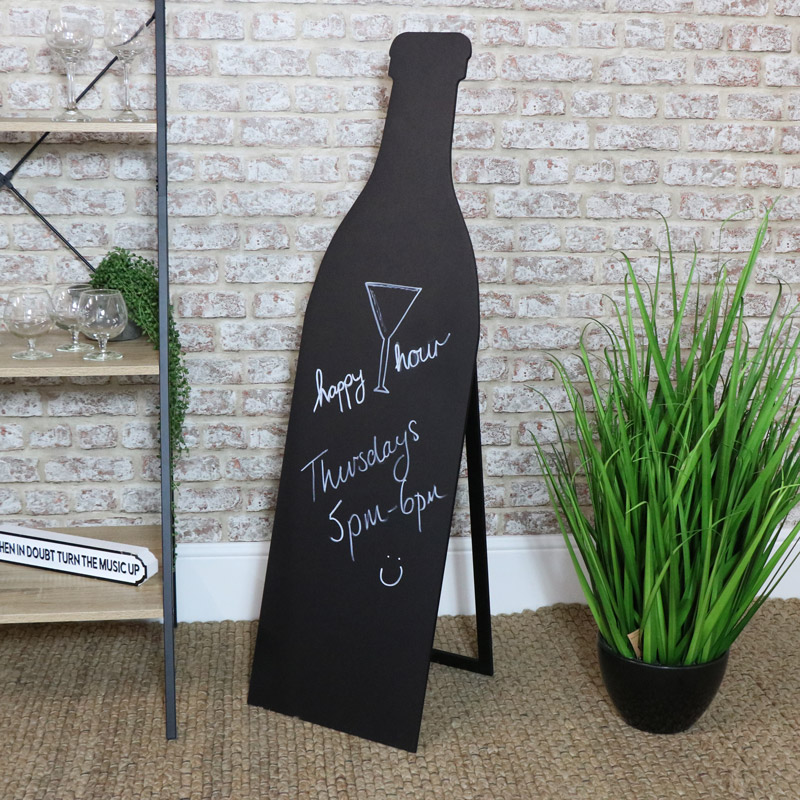 Tall Wine Bottle Blackboard
