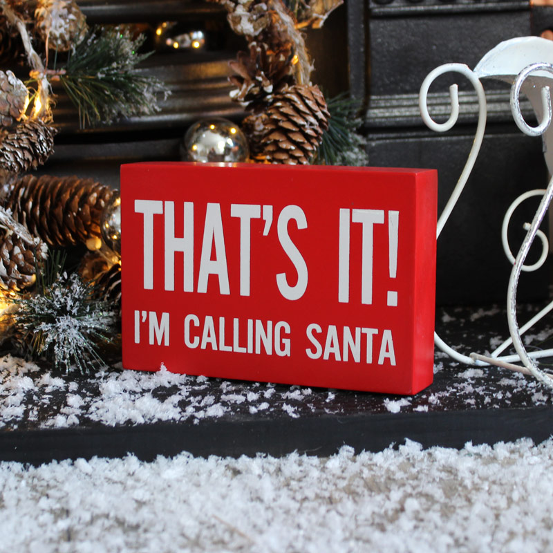 'That's It' Christmas Wall Plaque