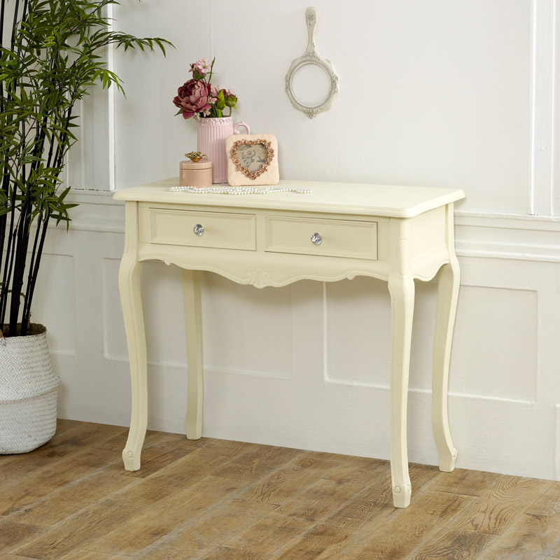 Two Drawer Dressing Table - Elise Cream Range  