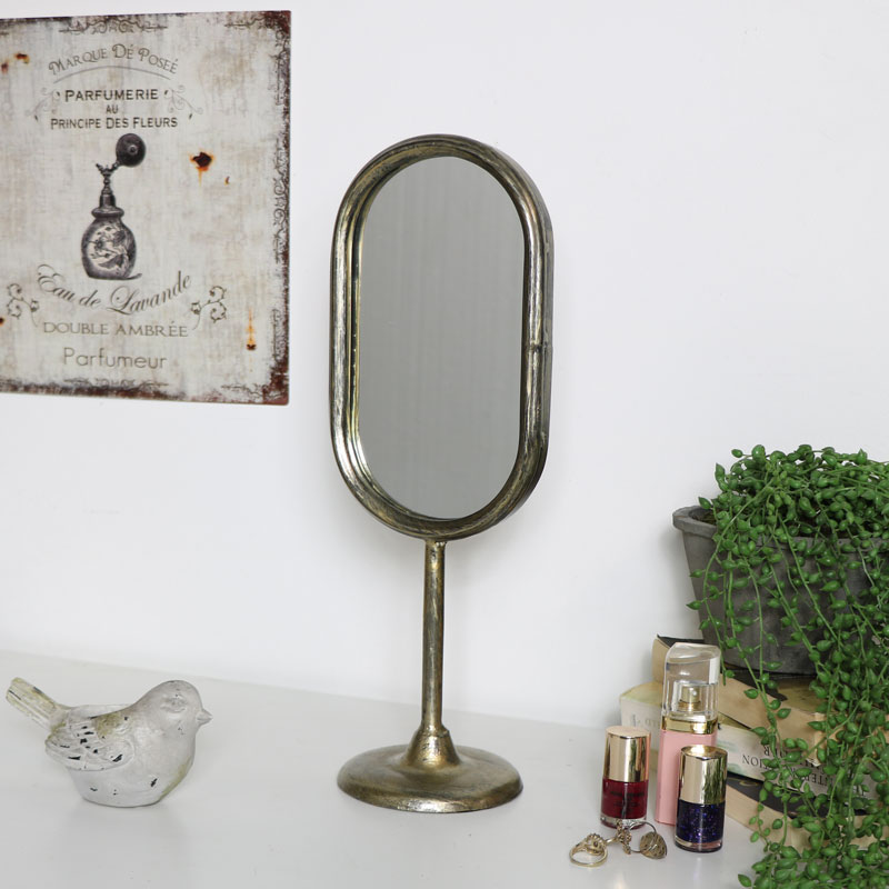 Vintage Gold Vanity Mirror 