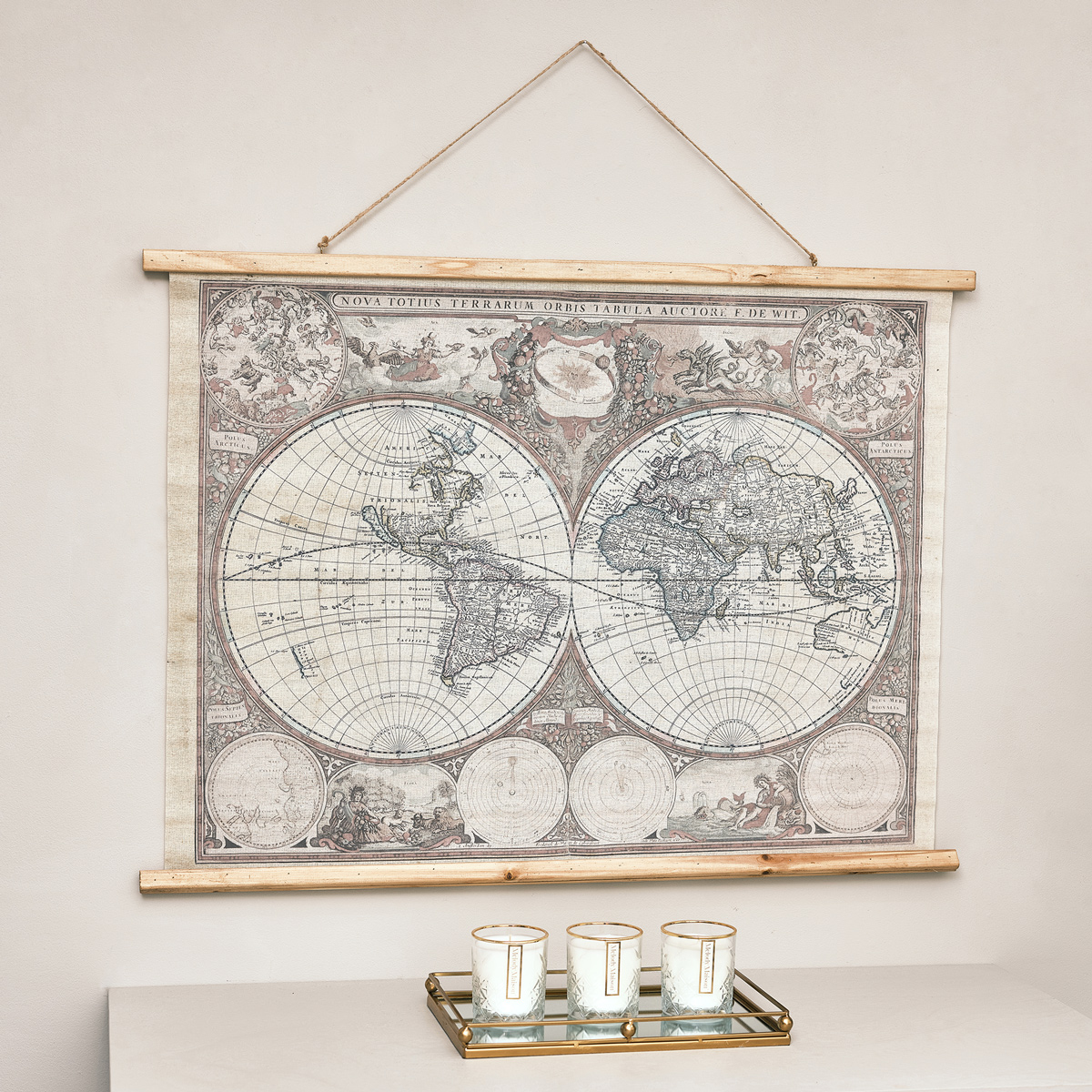 Hanging Canvas World Map Vintage Hanging World Map Canvas