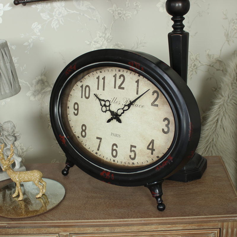 Vintage Oval Mantel Clock