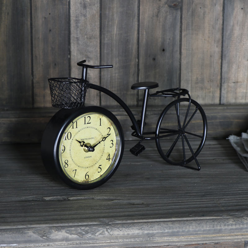 Vintage Retro Bicycle Mantel Clock