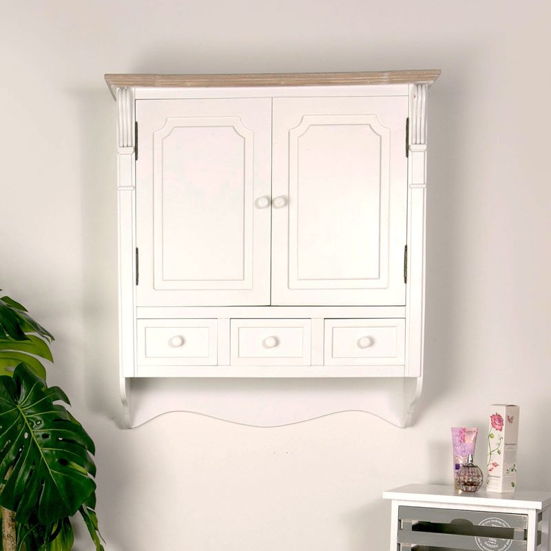 Wall Mounted Cupboard with Drawers