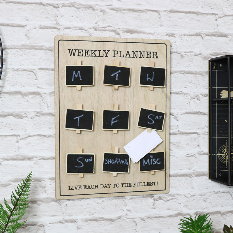 'Weekly Planner' Wall Mounted Memo Board