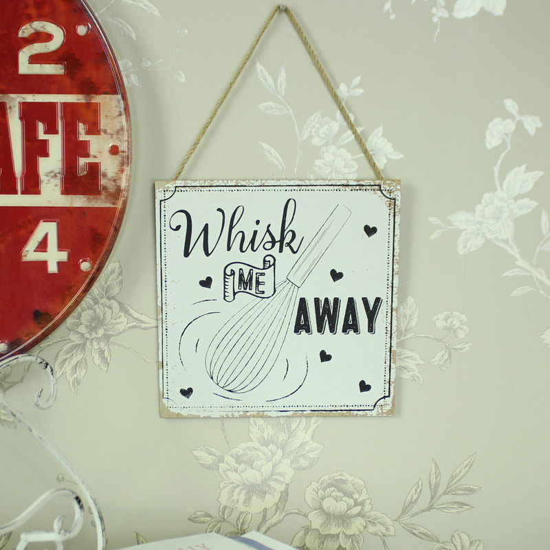 'Whisk Me Away' Hanging Wall Plaque