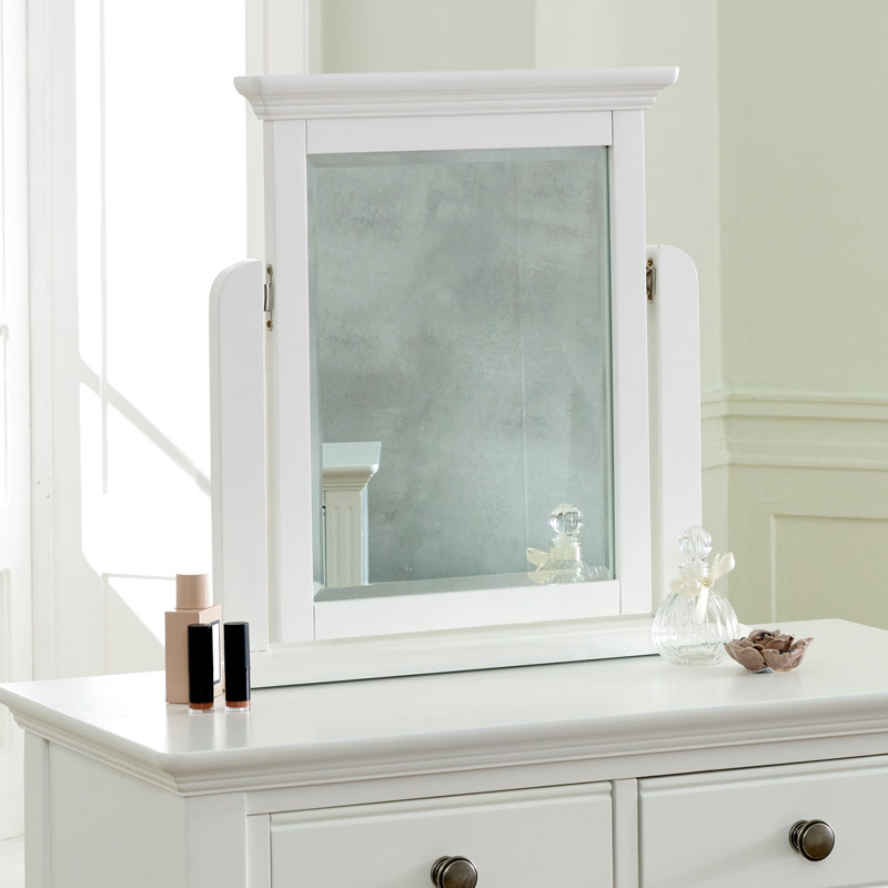 White Dressing Table Mirror Davenport, Clearance Makeup Vanity Sets