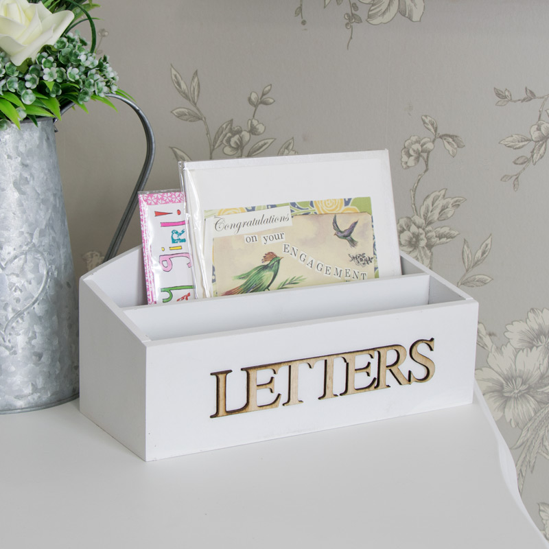 White Heart Letter Rack