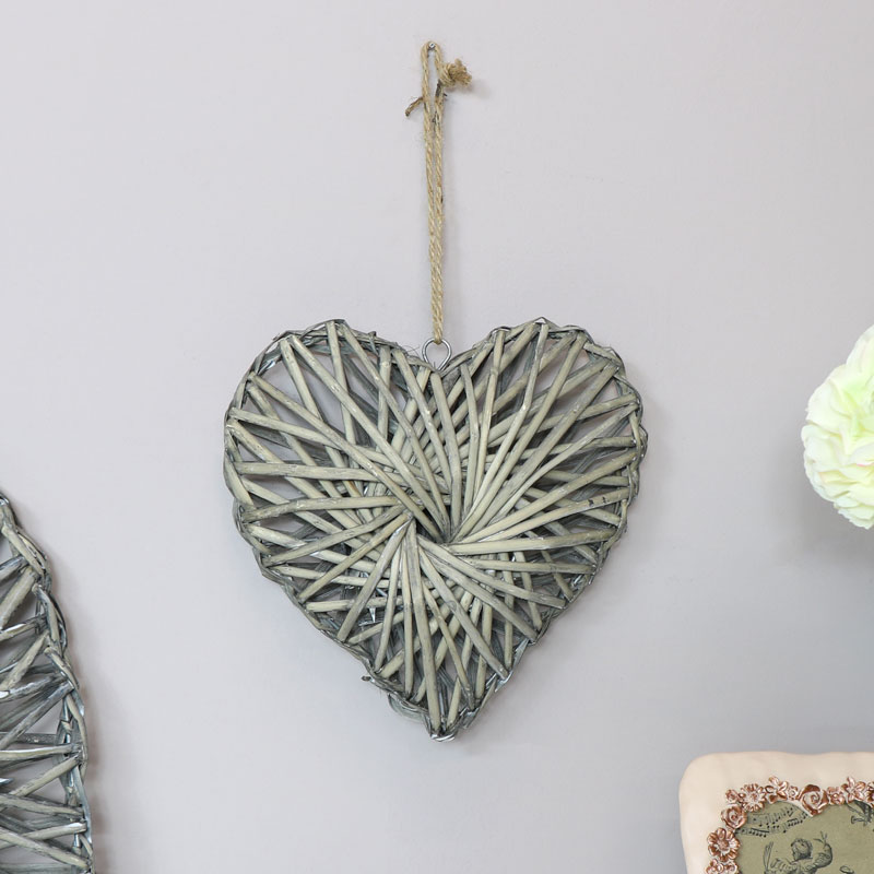 Woven Wooden Willow Heart - Small
