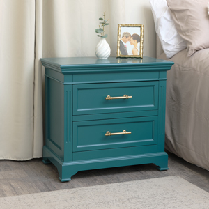 2 Drawer Teal Bedside Tables