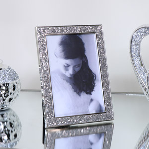 Silver Glitter Photo Frame