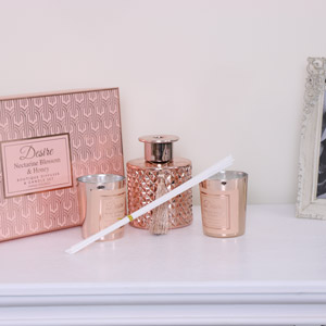 Rose Gold Diffuser & Candle Gift Set