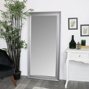 Tall Silver Full Length Mirror 52 X 160cm Tall Silver Full Length Mirror 52 X 160cm, Silver Floor Length Mirror The Range
