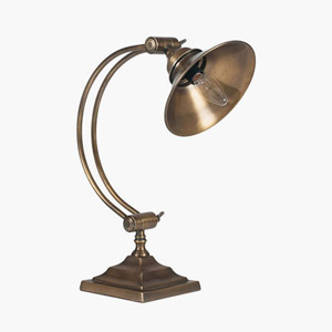 Antique Brass Metal Task Table Lamp