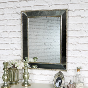 Antique Gold Mirror with Speckled Finish