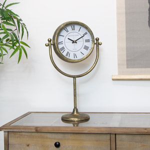Antique Gold Standing Clock