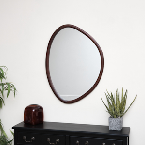 Gold Asymmetrical Round Wall Mirror 50cm x 50cm