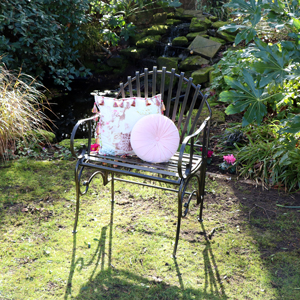 Black Painted Garden Chair 62cm