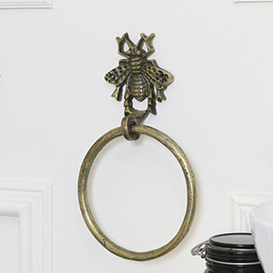 Brass Bumblebee Towel Ring