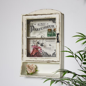 French Style Bathroom Wall Cabinet with Shelf