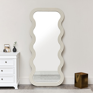 Wave Taupe Mirror