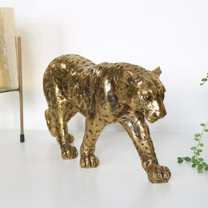 Gold Leopard Ornament