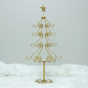 Gold Metal Christmas Tree 
