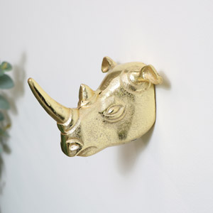 Gold Rhino Wall Hooks