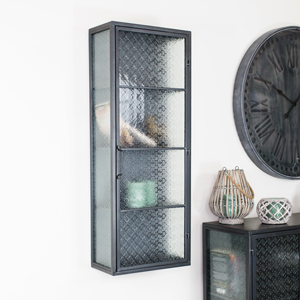 Industrial Metal & Glass Wall Unit