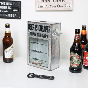 Industrial Wall Mounted Bottle Top Collector 
