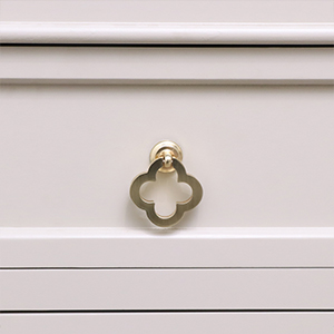 Brushed Gold Clover Drop Pull Handle