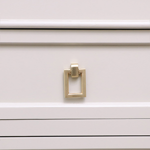 Brushed Gold Rectangle Drop Shape Pull Handle