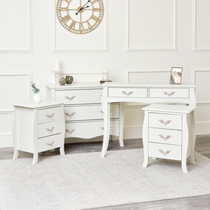 Chest, Console / Dressing Table & Pair of Bedsides
