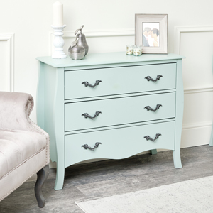 Sage Green 3 Drawer Chest of Drawers