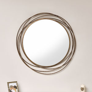 Gold Swirl Wall Mirror