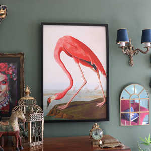 Large Flamingo Wall Picture