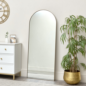 Large Gold Arched Leaner Mirror 150cm x 60cm