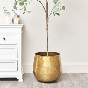 Large Gold Planter