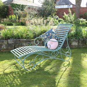 Sage Green Sun Lounger