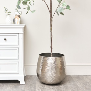 Large Silver Planter