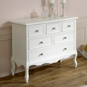 Large White Chest of Drawers