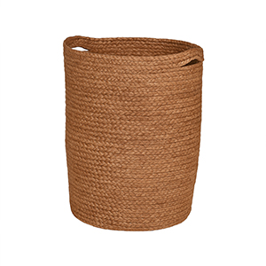 Medium Brown Rustic Laundry Storage Basket - 54cm