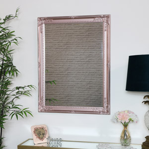 Rose Gold Pink Mirror 62cm x 82cm