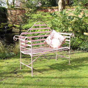 Pink Garden Bench