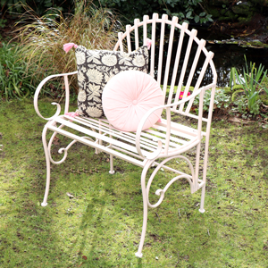 Pink Painted Garden Chair 62cm